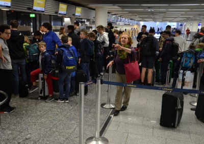 Check-In in Frankfurt (Bild: Lorenz Würfel)