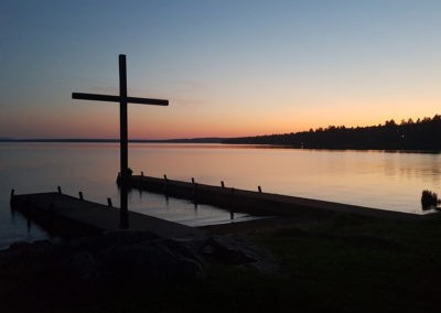 Der Sonnenuntergang kurz vor Mitternacht (Bild: Balduin Lauxmann)