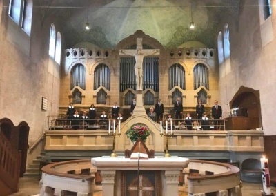 Die Sängergruppe in der Markuskirche