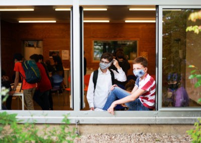 Kurz frische Luft schnappen, dann geht's wieder zurück ins SpaceRace. (Bild: Johannes Feist)