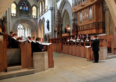 Evensong in Cardiff, Llandaff Cathedral (Bild: Martina Schwellnuß)